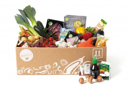 Die HelloFresh Kochbox sieht ganz lecker aus