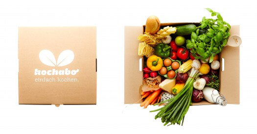 Die KochAbo Box ist prall mit frischen Gemüse gefüllt.